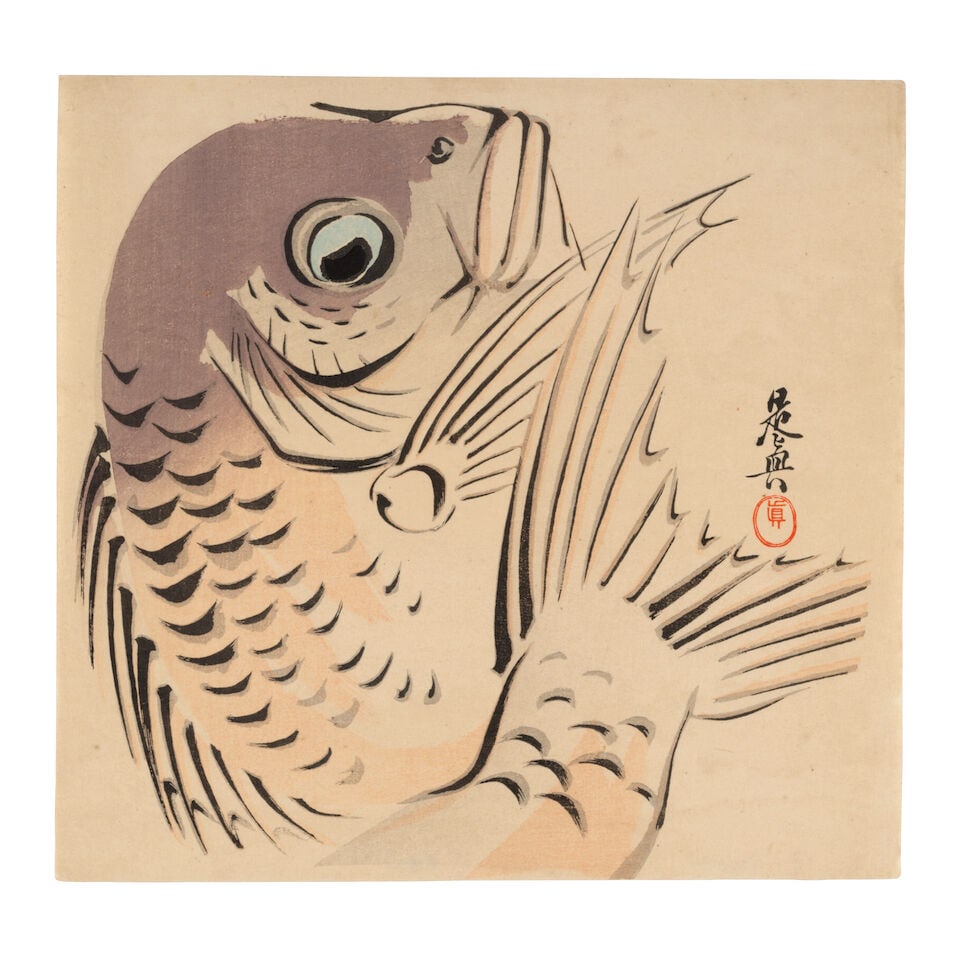 Shibata Zeshin (1807-1891), Four Woodblock Prints Japan, Edo period (1615-1868) or Meiji era (18... - 7