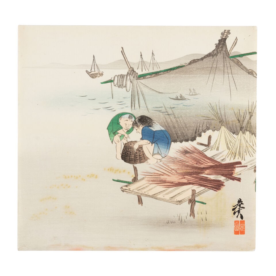 Shibata Zeshin (1807-1891) And Others, Ten Woodblock Prints Japan, Edo period (1615-1868) or Mei... - 5