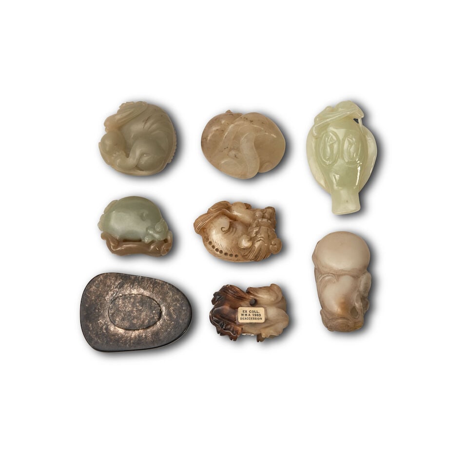 Eight Jade Carvings China, 20th century, (8) - 2