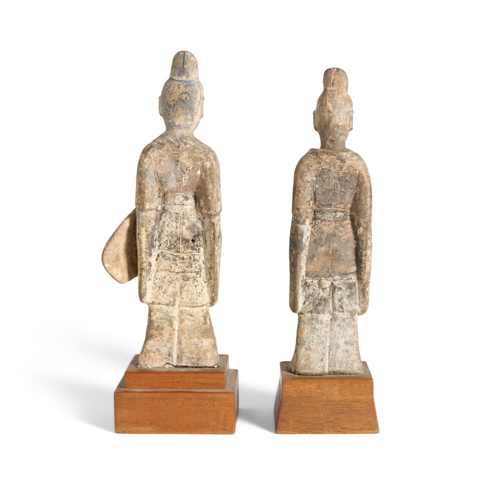 Two Pottery Figures China, Northern Wei dynasty style, 20th century, (2) - 2