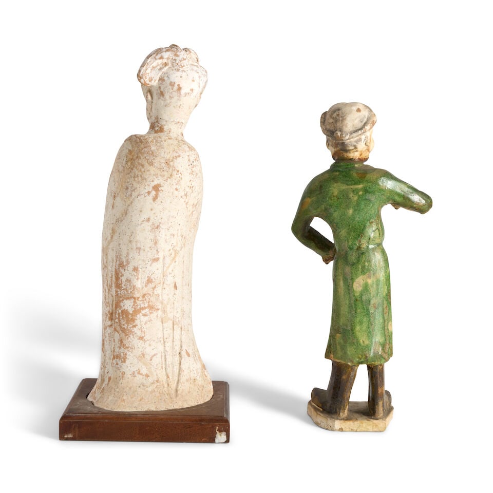 Two Pottery Figures China, Tang dynasty style, 20th century, (2) - 2