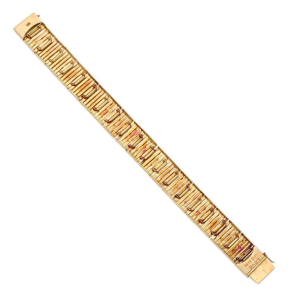 14K YELLOW GOLD AND OPAL BRACELET - 2