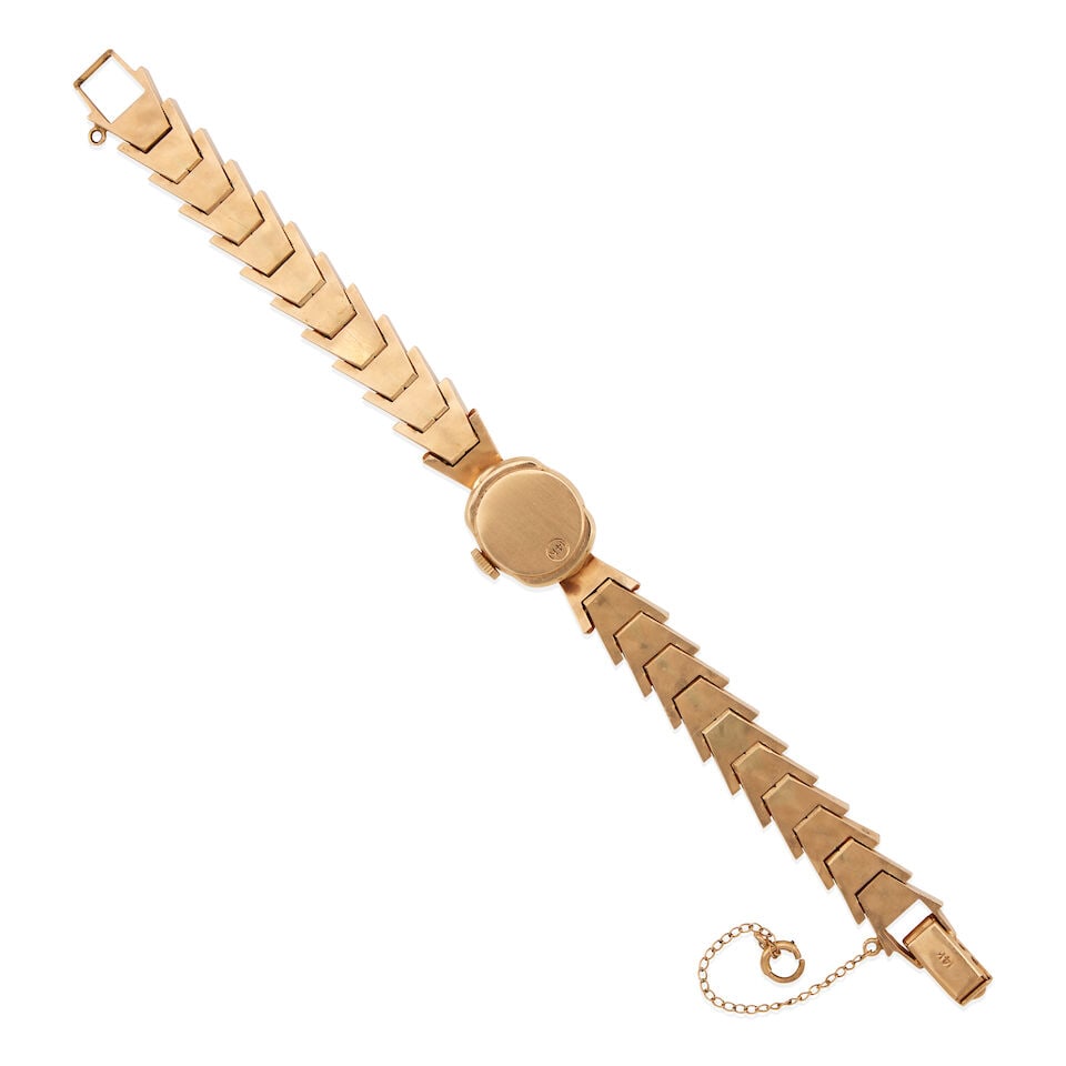HAMILTON: 14K YELLOW GOLD WRISTWATCH - 3