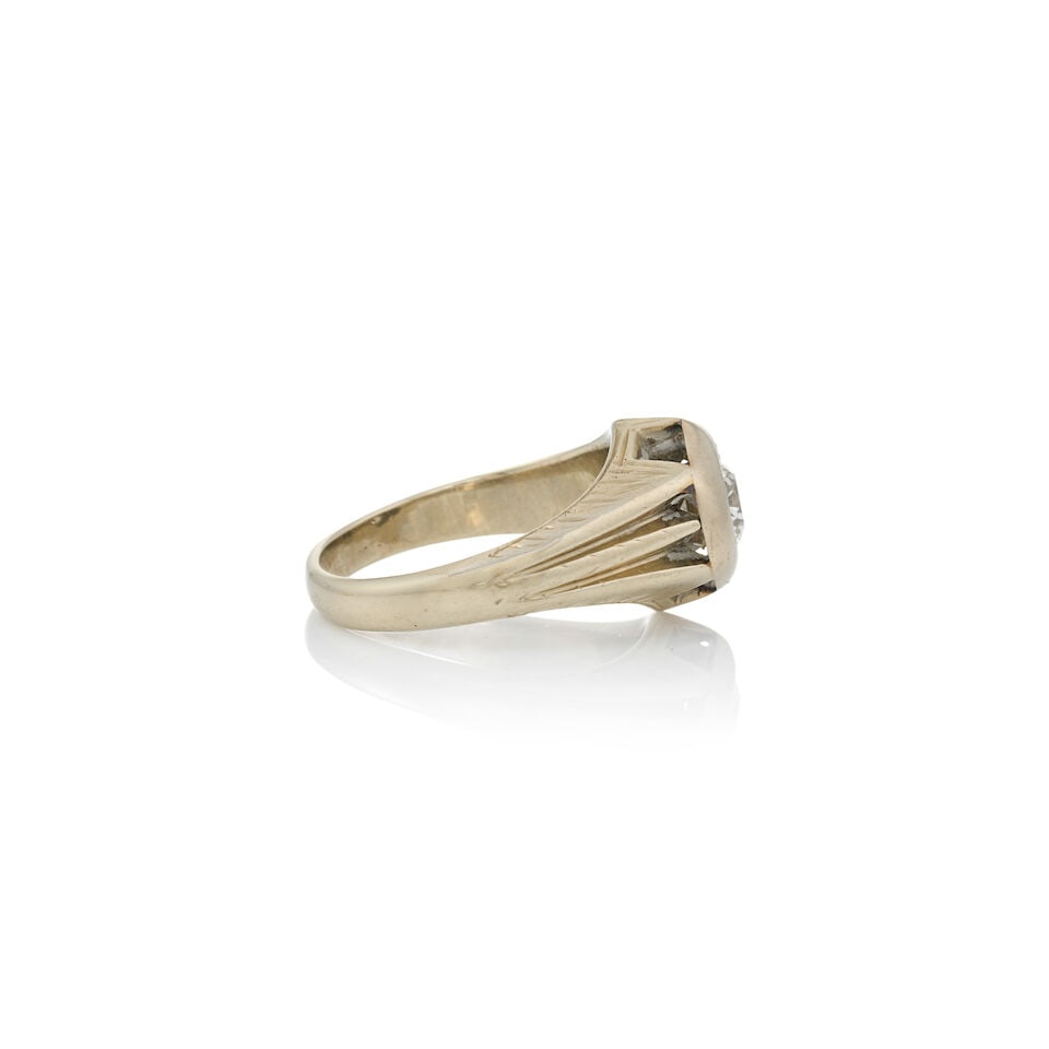 13K WHITE GOLD AND DIAMOND RING - 3