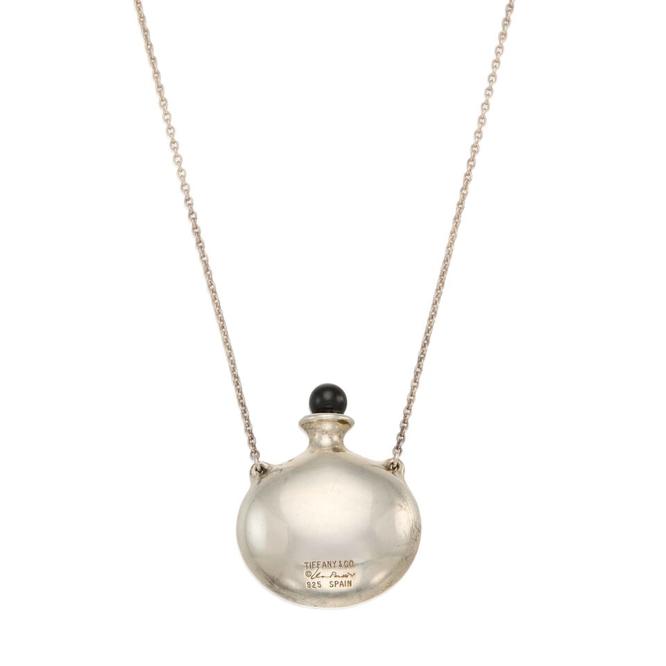 ELSA PERETTI FOR TIFFANY & CO.: A STERLING SILVER PERFUME BOTTLE PENDANT NECKLACE - 2