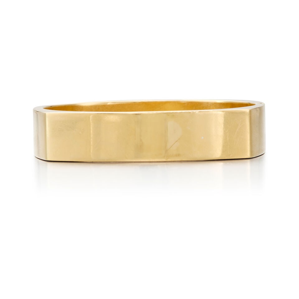 14K YELLOW GOLD BANGLE - 2