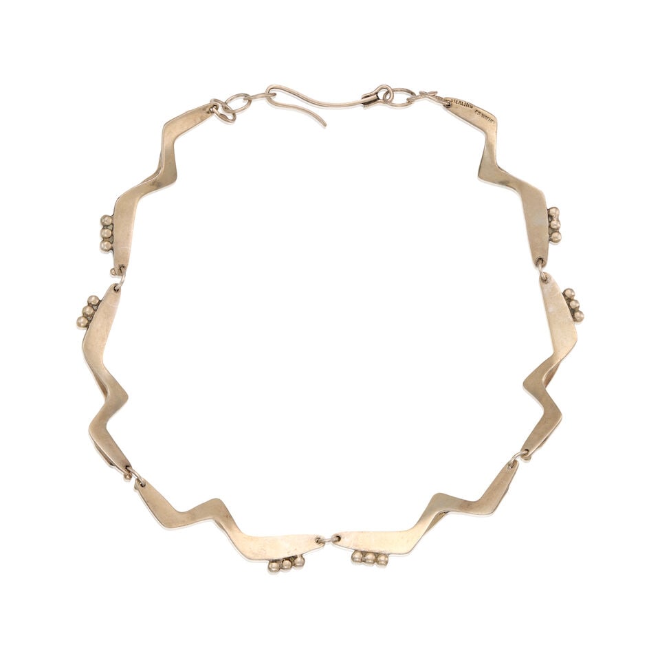 ED WIENER: STERLING SILVER NECKLACE - 2