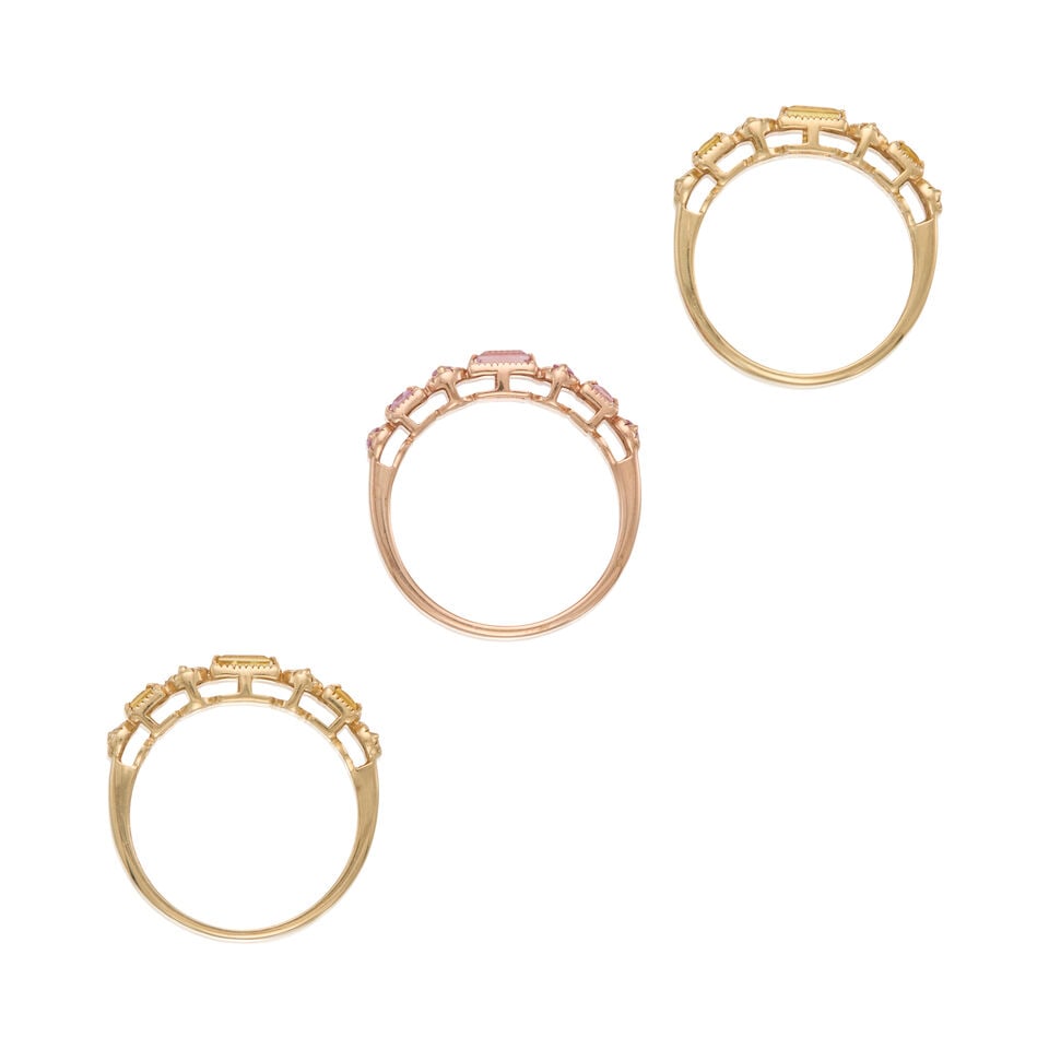 14K GOLD AND SAPPHIRE RINGS - 2