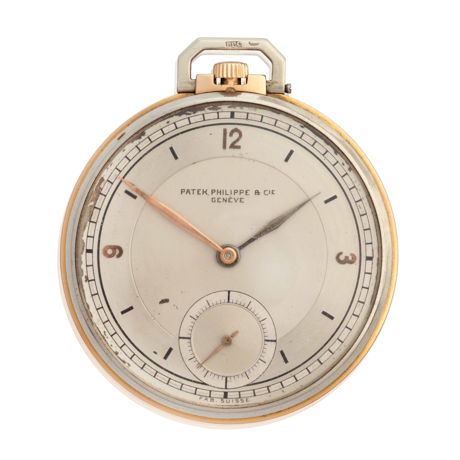 Patek, Philippe & Cie. An 18K gold keyless wind open face pocket watch Circa 1930 (1 of 1)