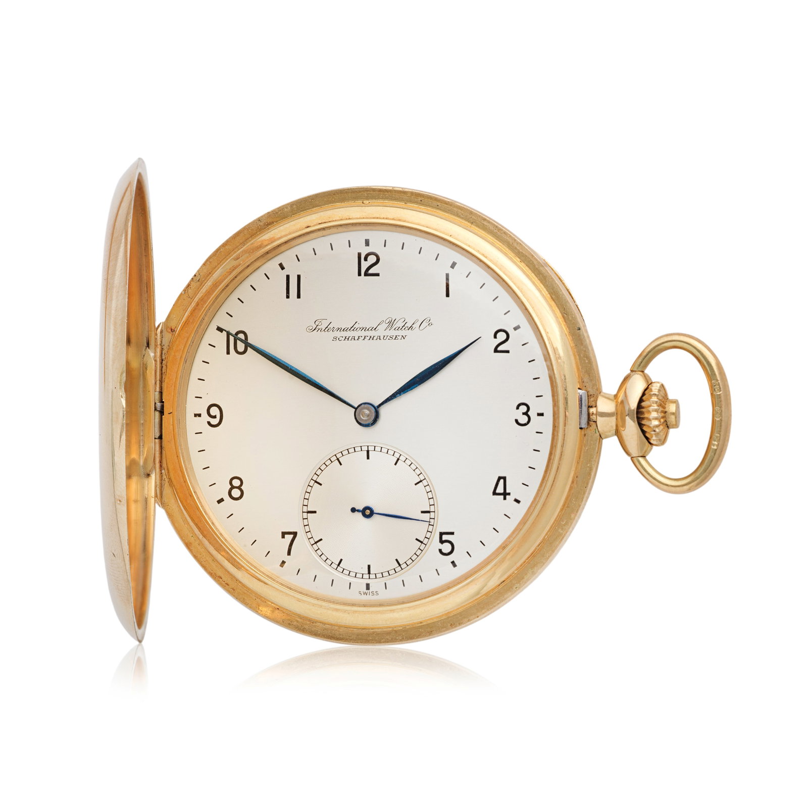 International Watch Co. A 14K gold keyless wind full hunter pocket watch Circa 1936 (1 of 1)