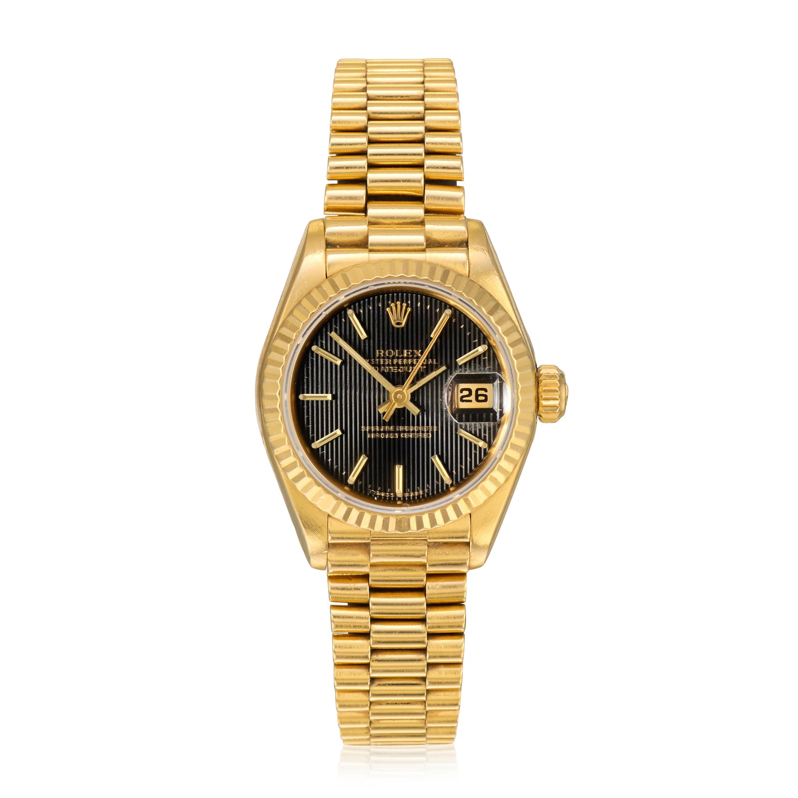 Rolex. A lady's 18K gold automatic calendar bracelet watch Datejust, Ref: 69178, Purchased 31st... (1 of 1)