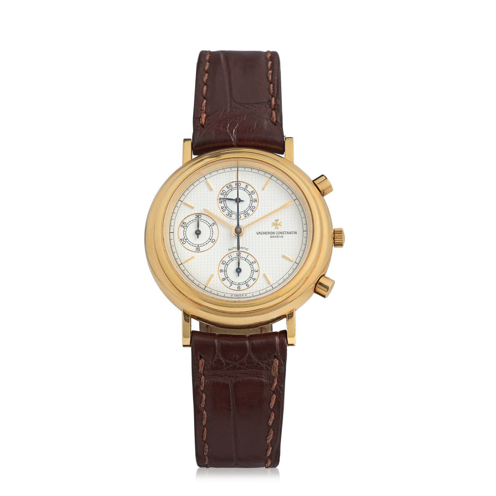 Vacheron Constantin. An 18K gold automatic chronograph wristwatch Les Historiques, Ref: 47001/0... (1 of 1)