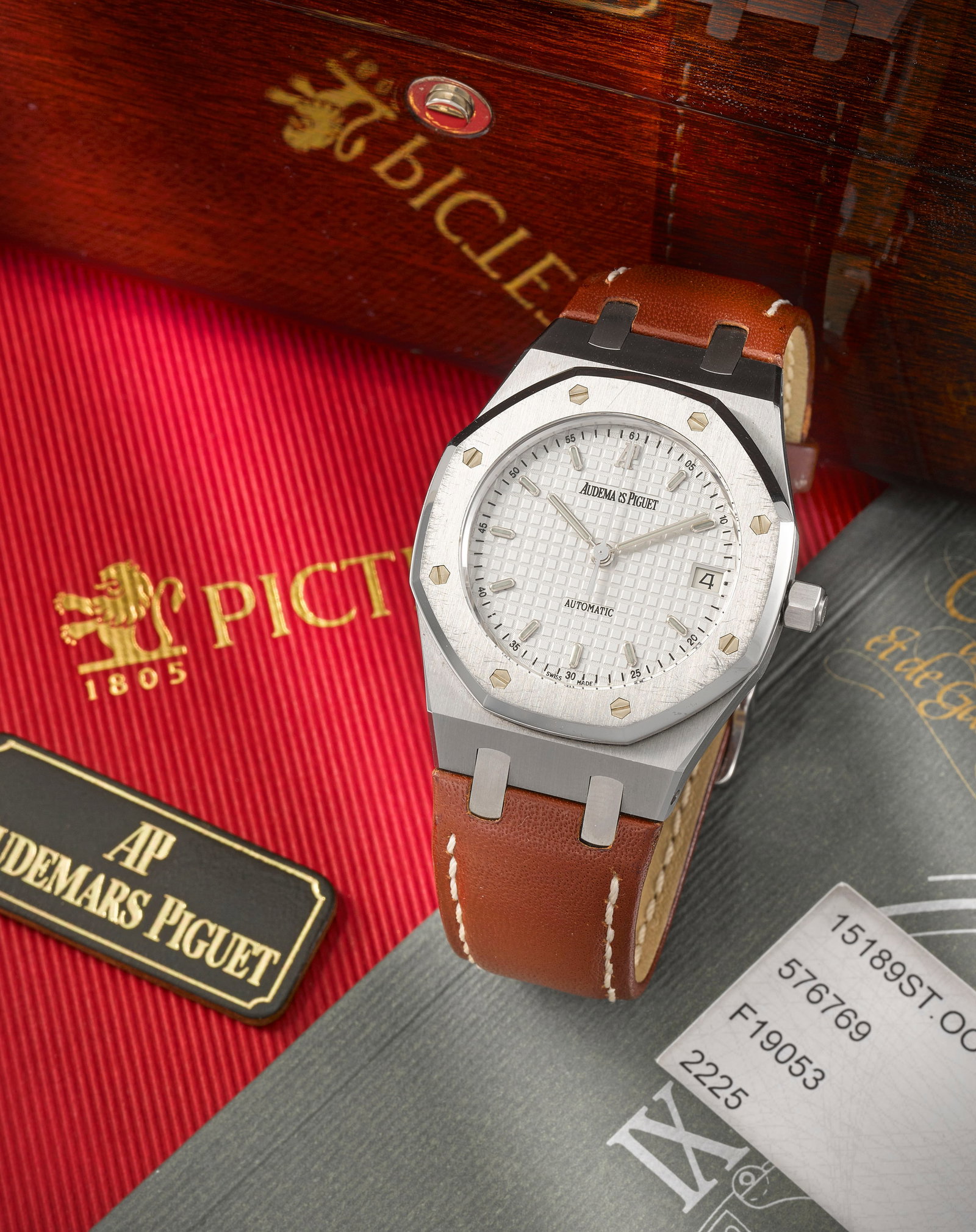 Audemars Piguet. A fine and rare special edition stainless steel automatic calendar wristwatch ... (1 of 1)