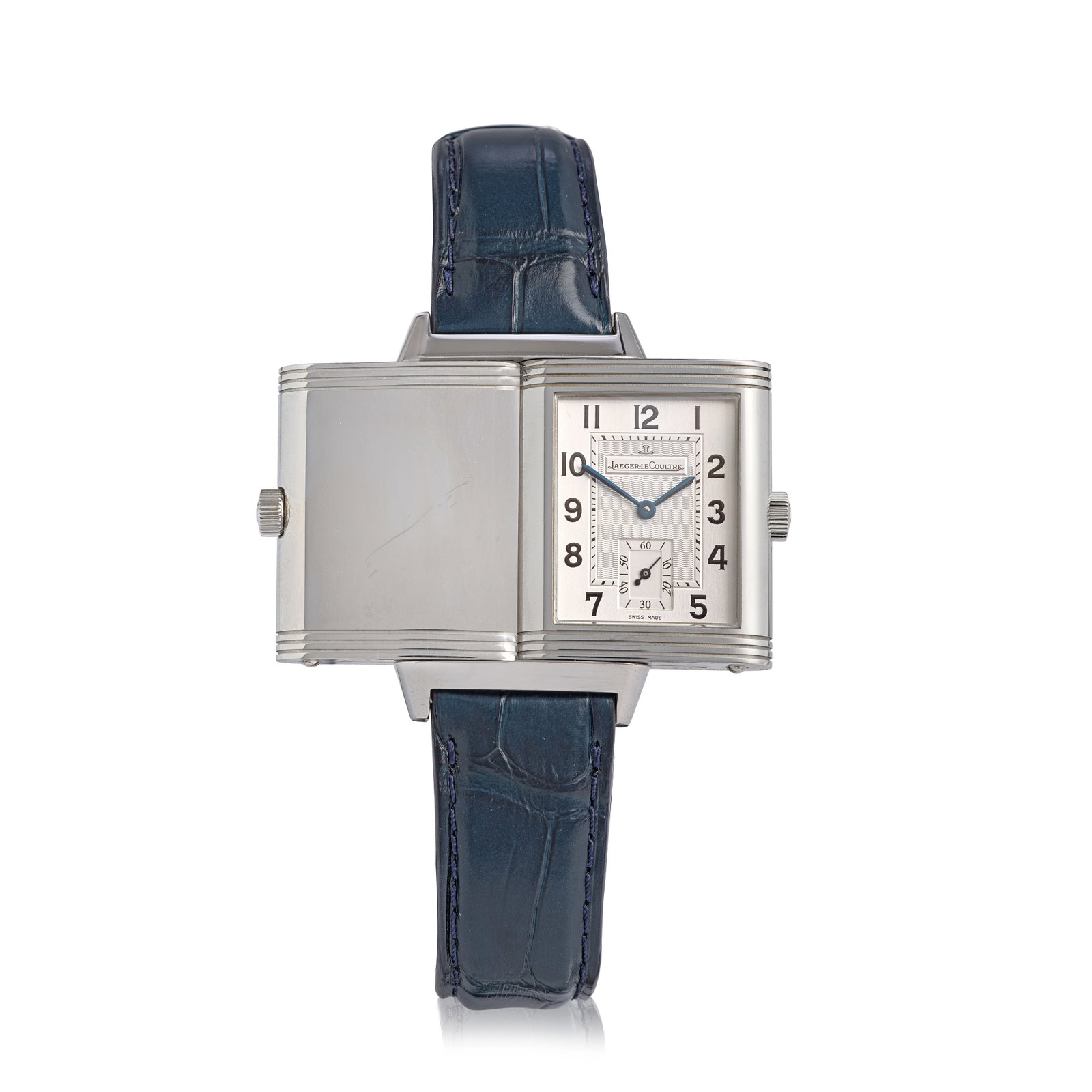 Jaeger-LeCoultre. A stainless steel manual wind reversible wristwatch Reverso Grand Taille, Ref... (1 of 1)
