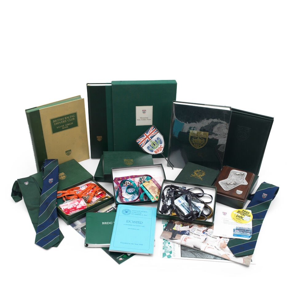 A collection of Brian Lister's BRDC and Silverstone souvenirs, passes, and other collectibles, 1... - 2