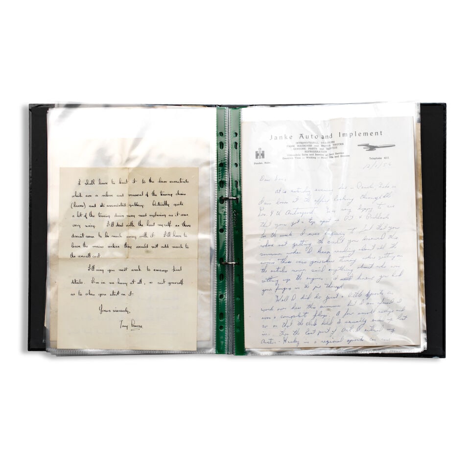 Don Moore's scrapbook and diaries relating to Lister cars, 1950s, From the Brian Lister Collect...: Don Moore's scrapbook and diaries relating to Lister cars, 1950s, From the Brian Lister Collection personal scrapbook collated by the former Jaguar and Lister-Jaguar engineer responsible for the devel