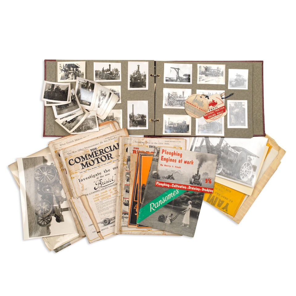 Assorted photographs of Steam Traction Engines and other related ephemera, ((Qty)) (1 of 1)