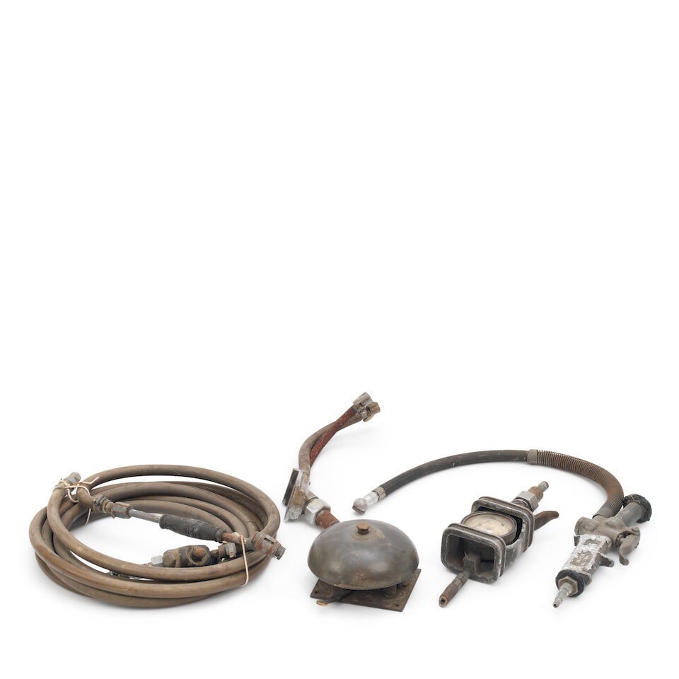 Three garage or industrial gauges and instruments, ((Qty)) - 3