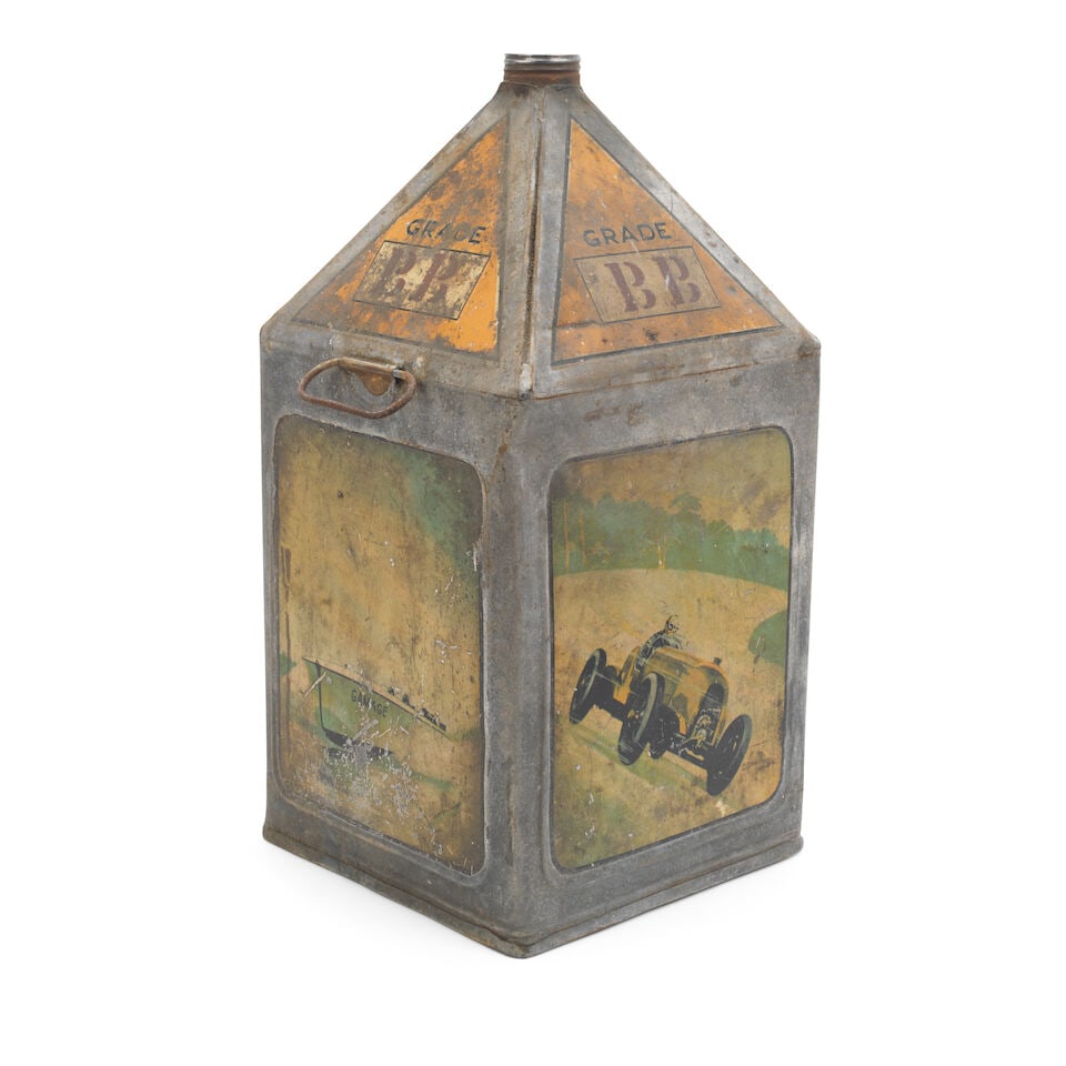 A Gamages motor oil 5-gallon can by F. Robinson & Co of Hull, circa 1930, - 2