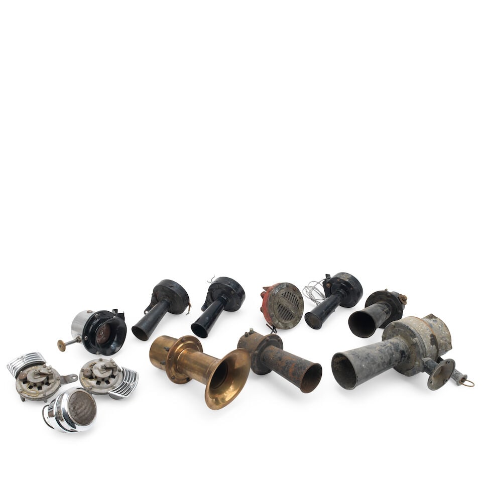 Assorted electric and other motoring horns, ((Qty)) - 2