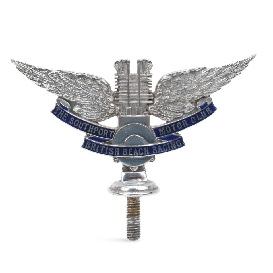 A rare 'The Southport Motor Club British Beach Racing' badge, 1930s, (1 of 1)
