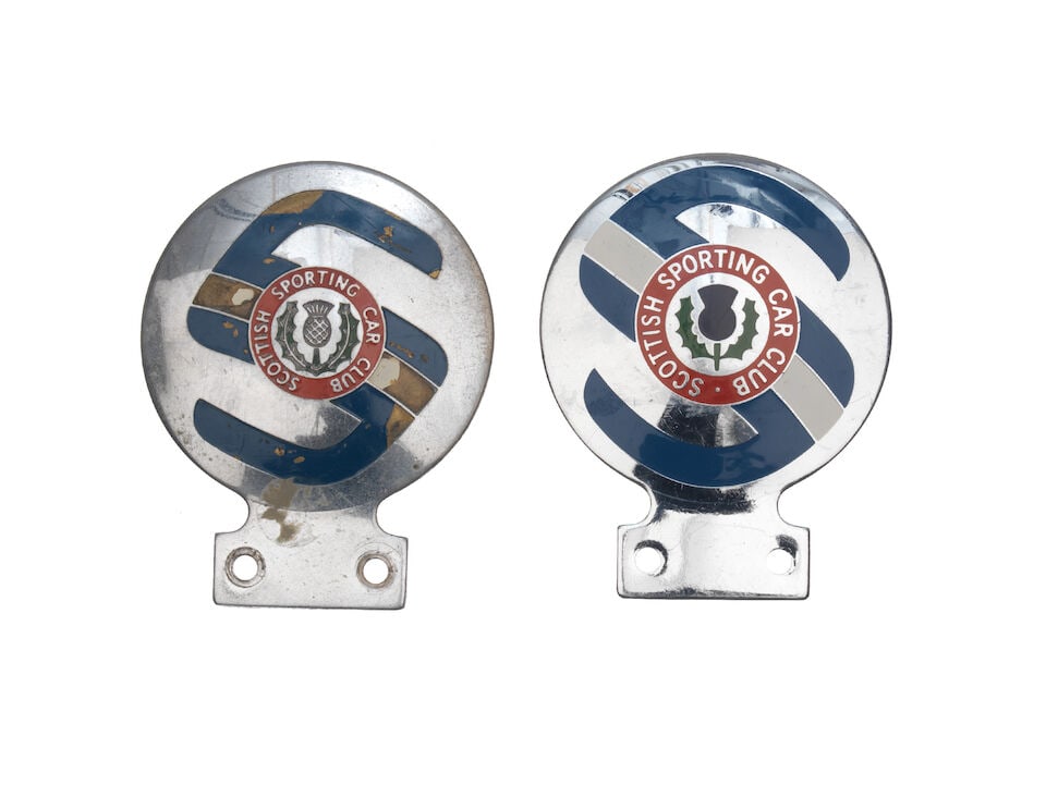 A collection of Scottish Sporting Car Club badges and plaques, ((Qty)) - 2