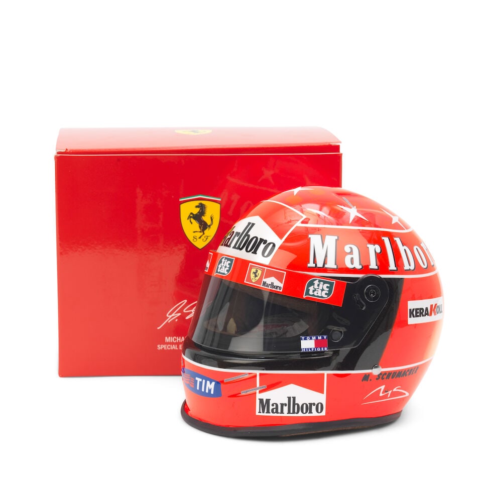 An official Michael Schumacher Japan GP 2000 1/2 scale helmet, by Bell Helmets, (1 of 1)