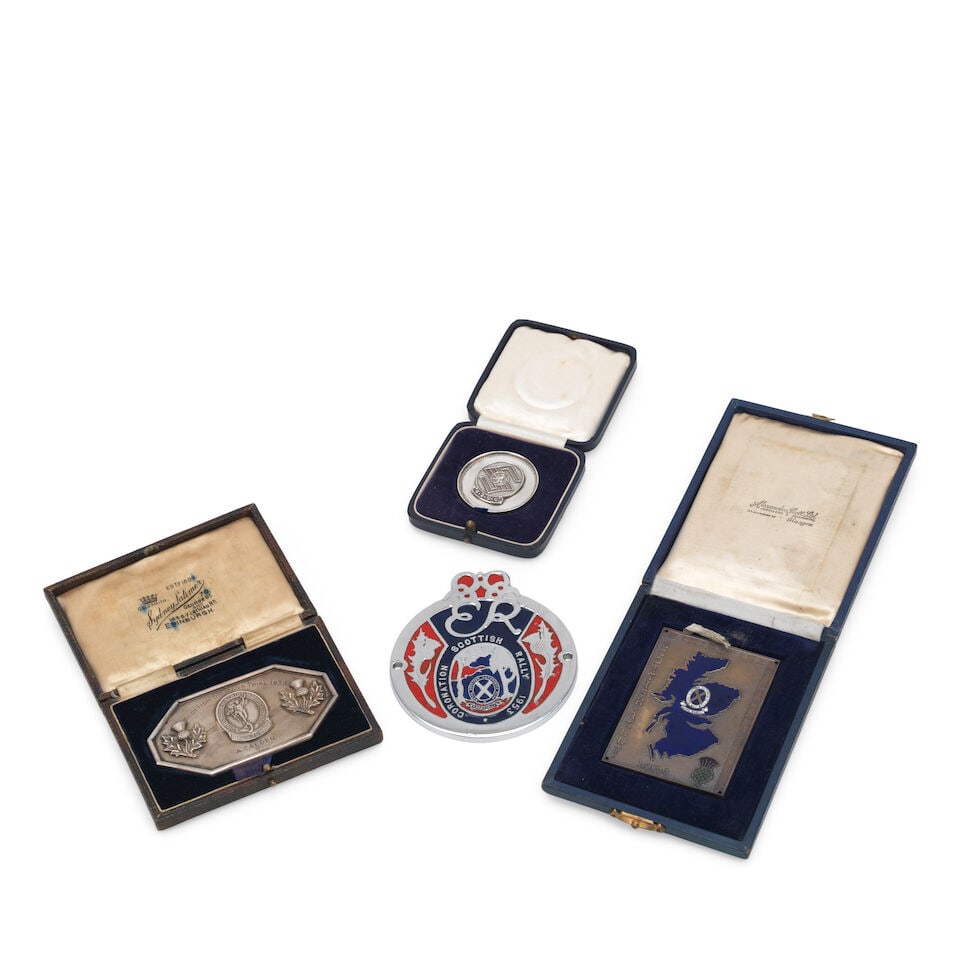 Three pre-War Scottish Rally plaques, (1 of 1)