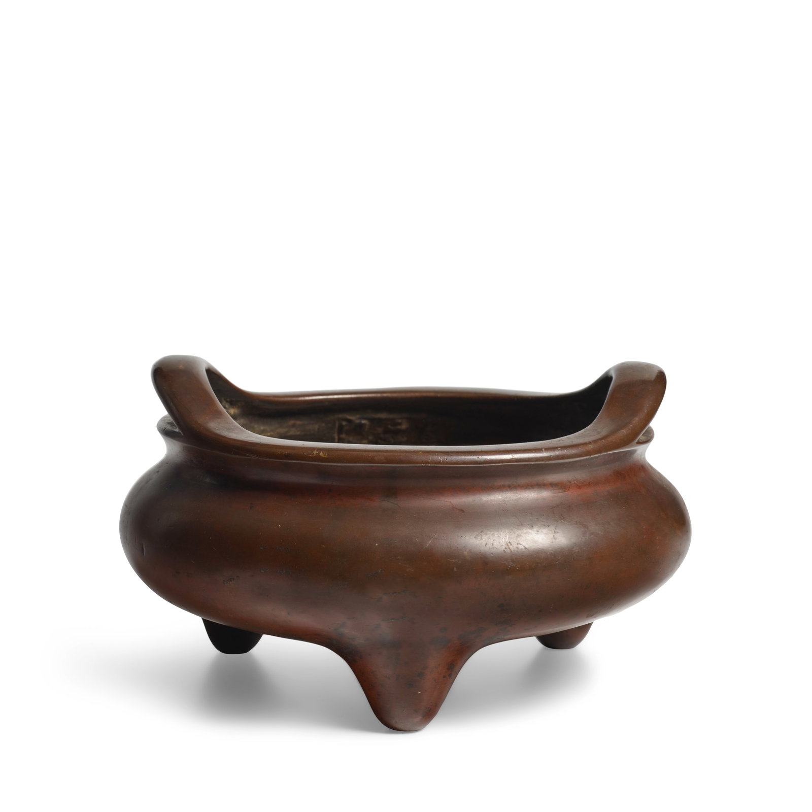 AN INSCRIBED BRONZE TRIPOD CENSER 18th/19th century, Xuande shang yong mark (1 of 1)