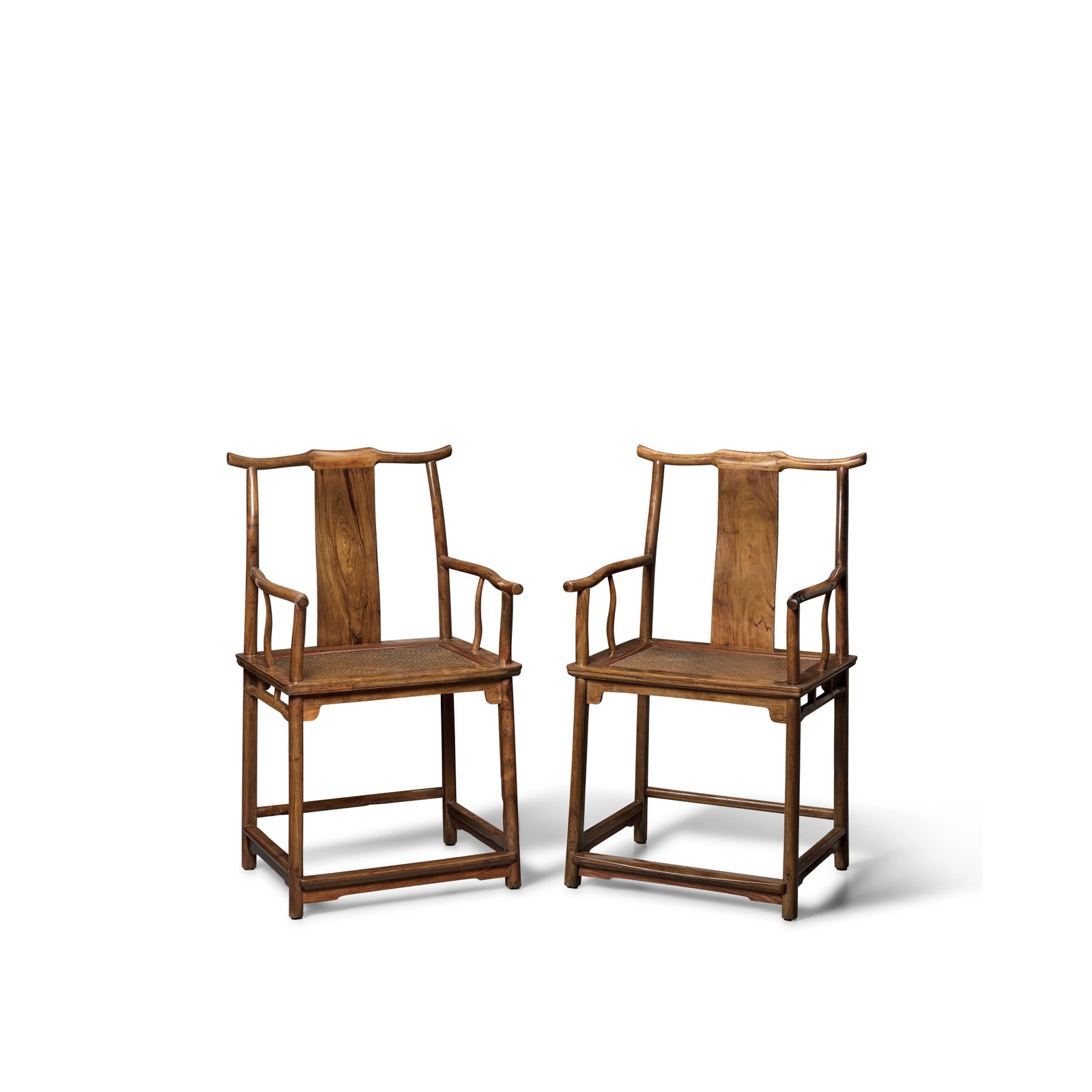 A PAIR OF HUANGHUALI YOKEBACK ARMCHAIRS, GUANMAOYI 19th century (2) (1 of 1)