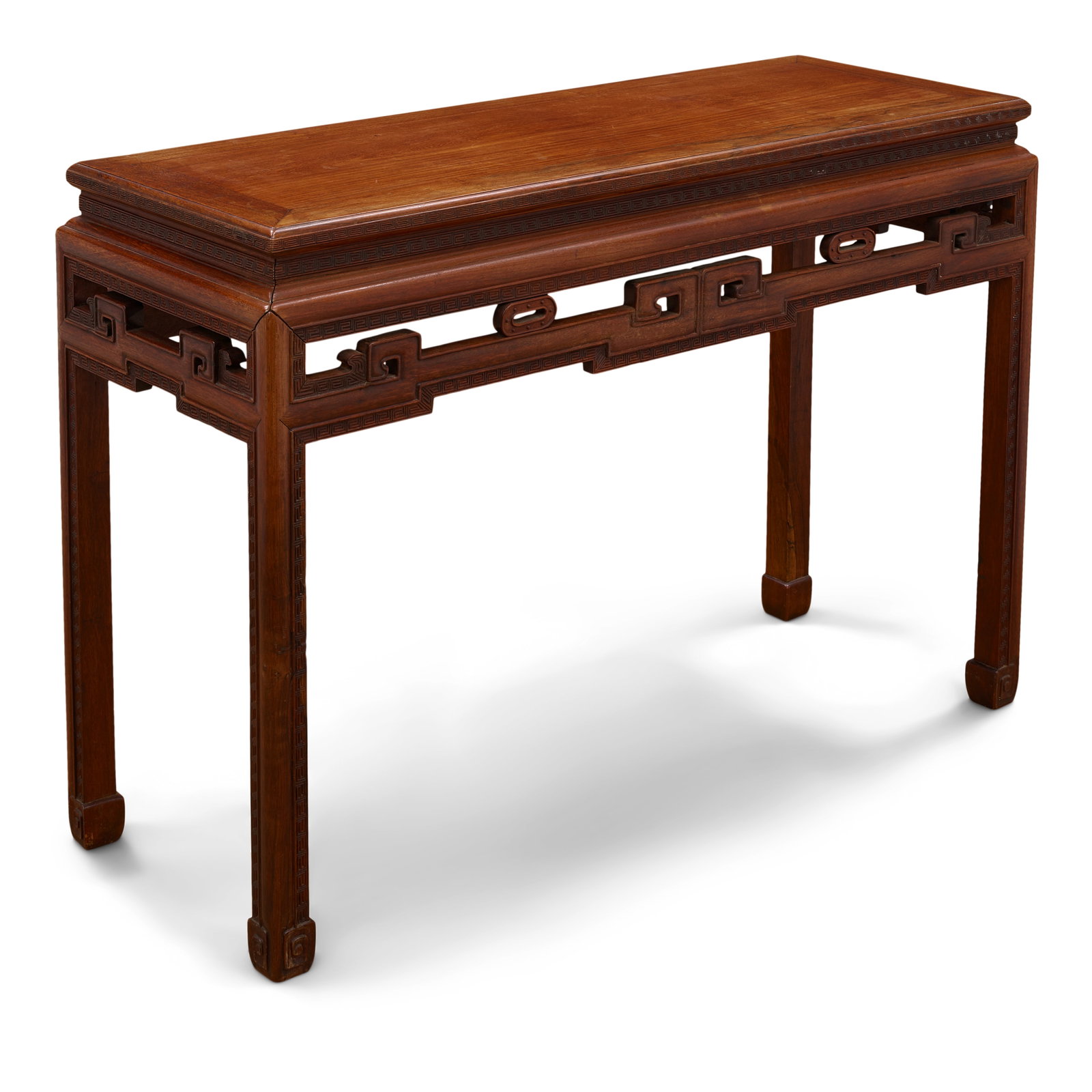 A CARVED HUALI SIDE TABLE 19th century (1 of 1)