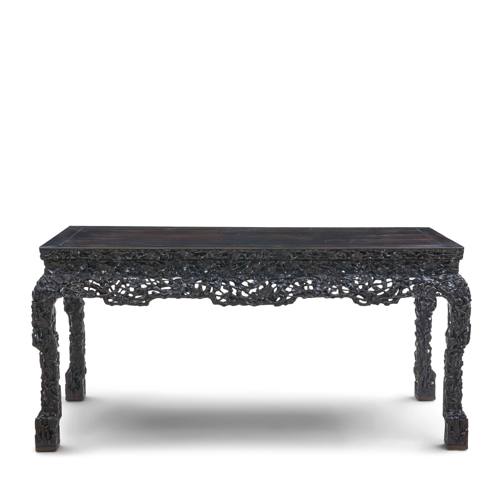 A CARVED HONGMU ALTAR TABLE 19th century (1 of 1)