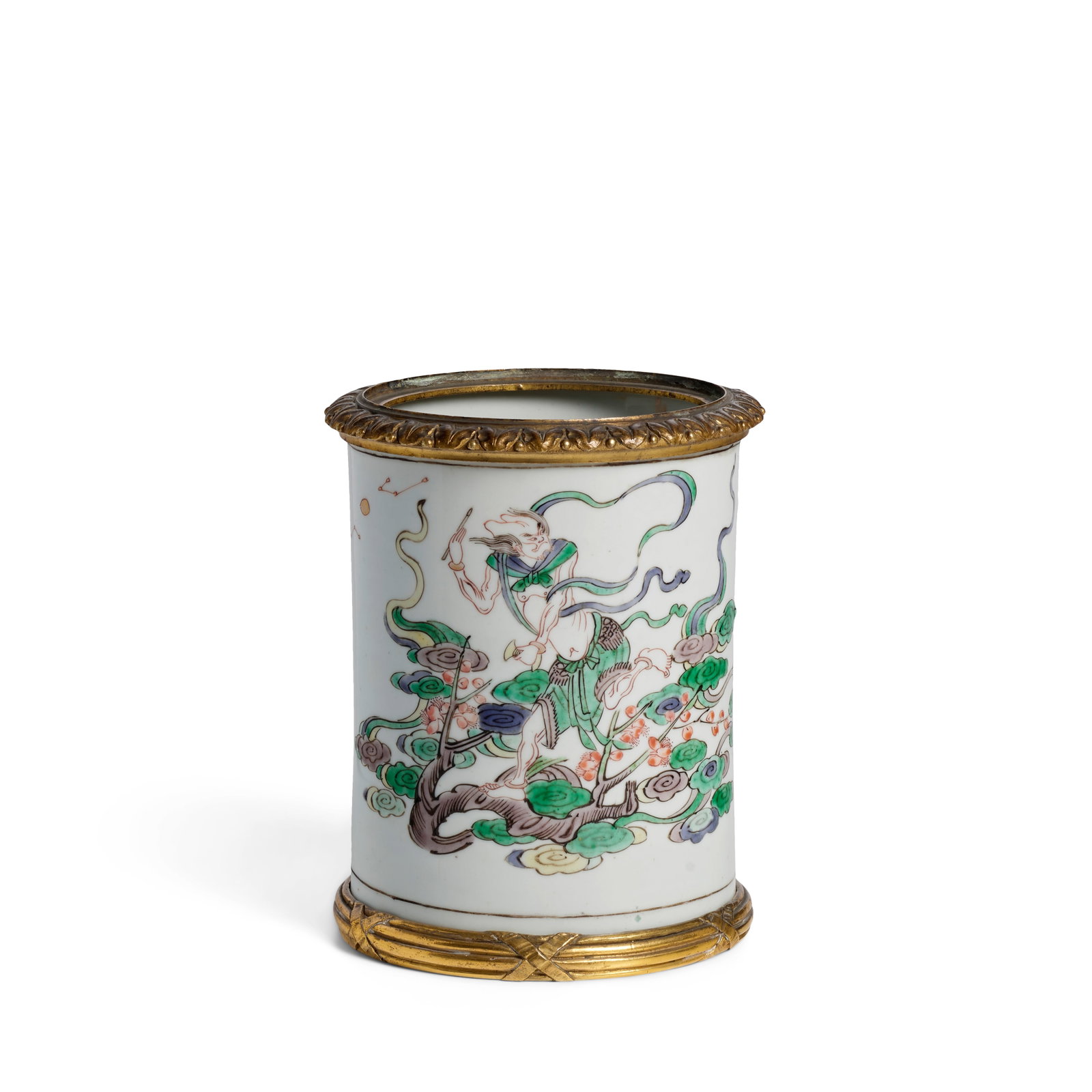 A FAMILLE-VERTE 'KUIXING' BRUSHPOT Kangxi period (1 of 1)
