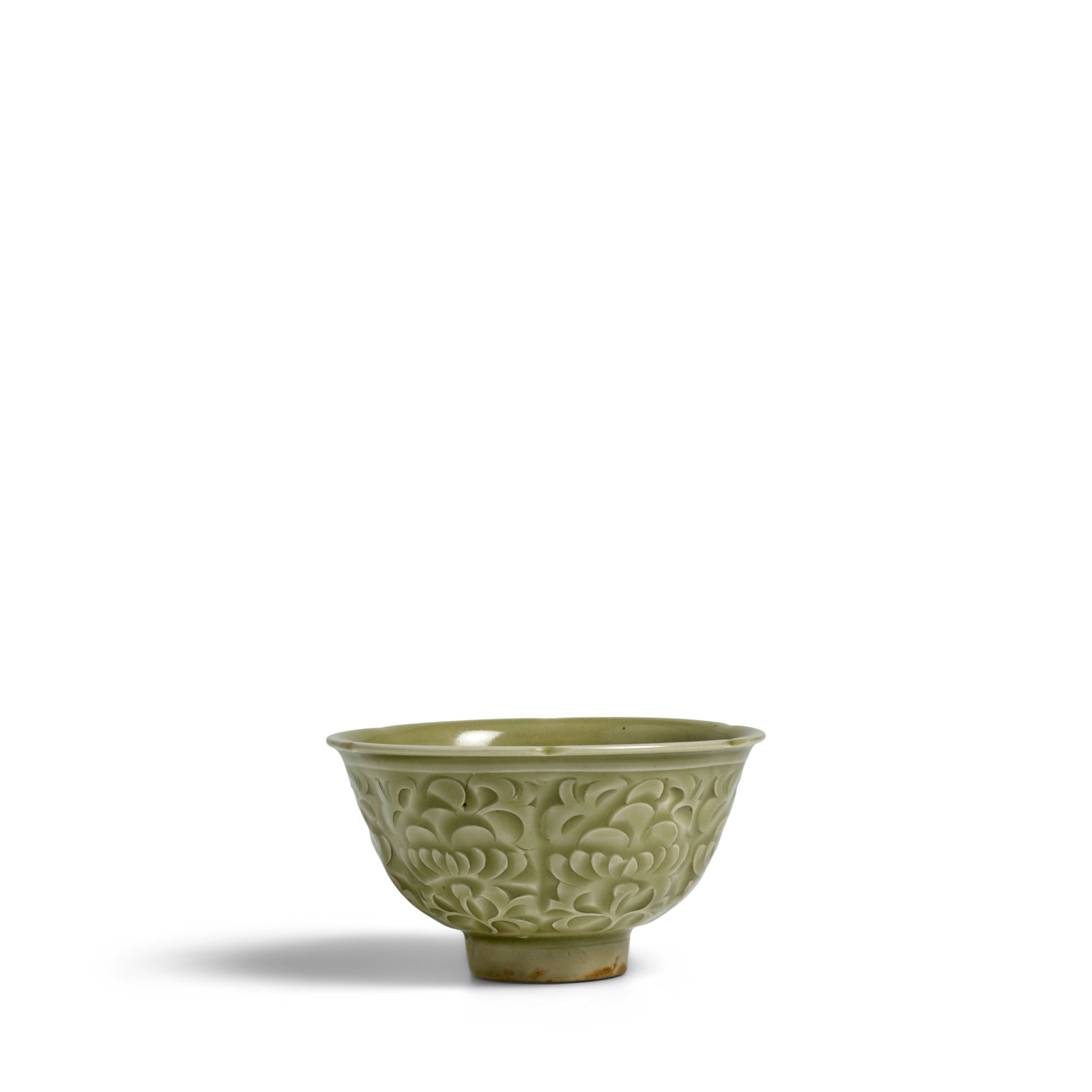 A CARVED YAOZHOU CELADON PETAL-LOBED BOWL Northern Song Dynasty (1 of 1)