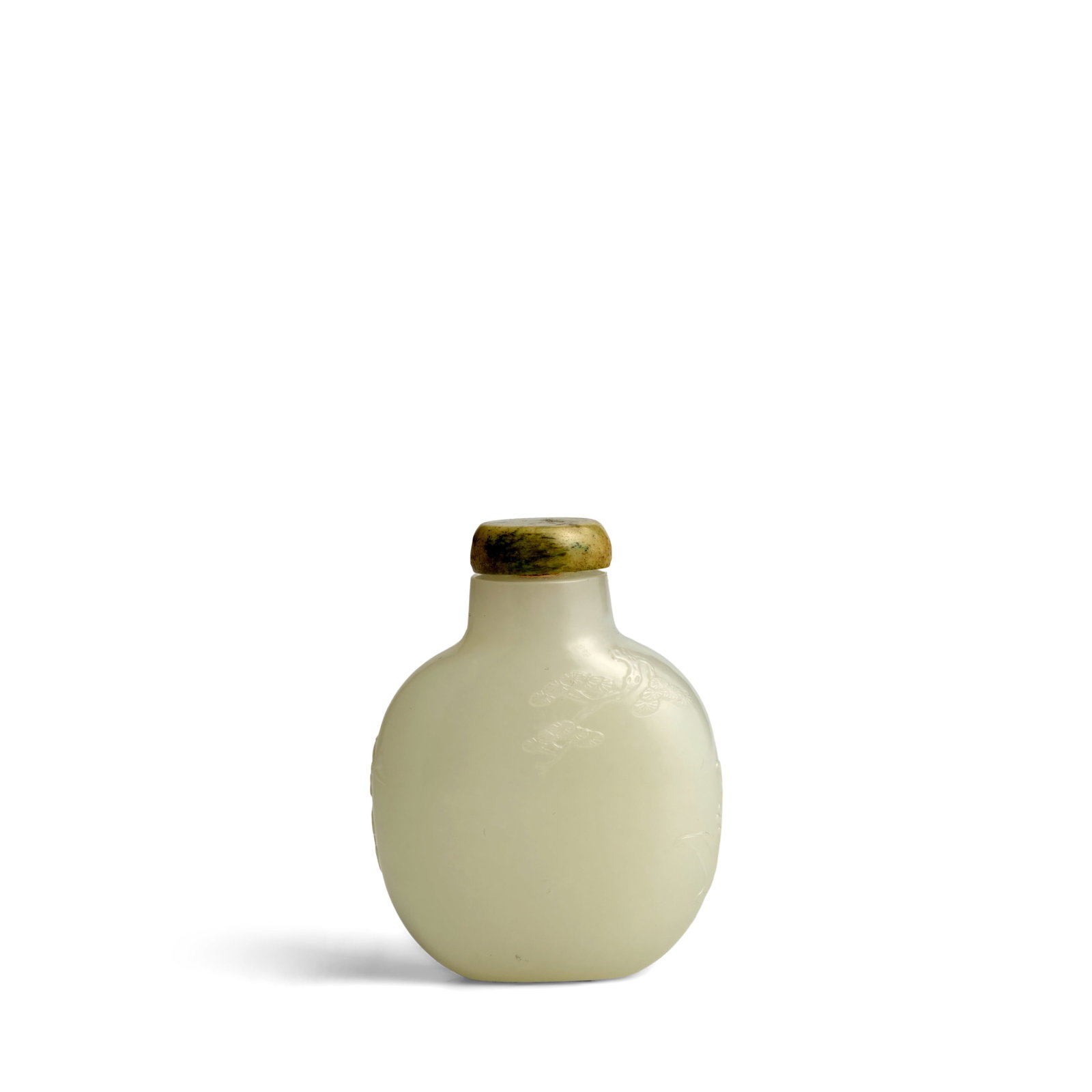 AN ELEGANT WHITE JADE SNUFF BOTTLE 1750-1820 (1 of 1)