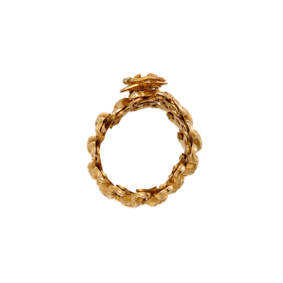 14K GOLD AND MOTHER OF PEARL EXPENDABLE BRACELET - 2