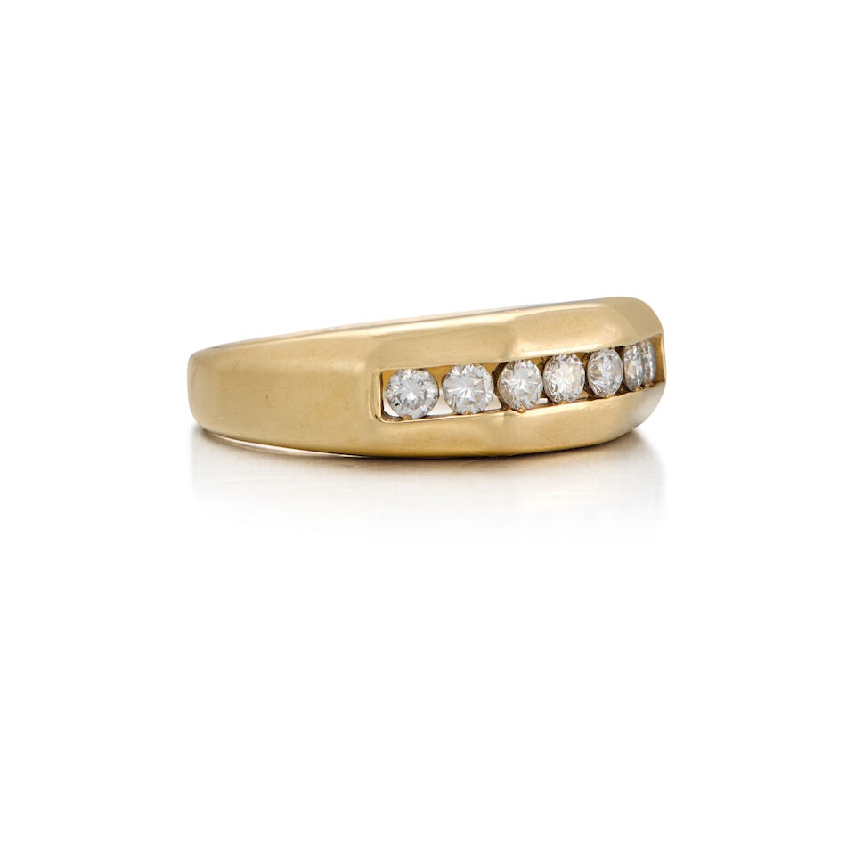 14K GOLD AND DIAMOND RING - 2