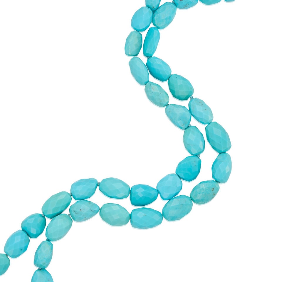 18K GOLD AND TURQUOISE NECKLACE - 2