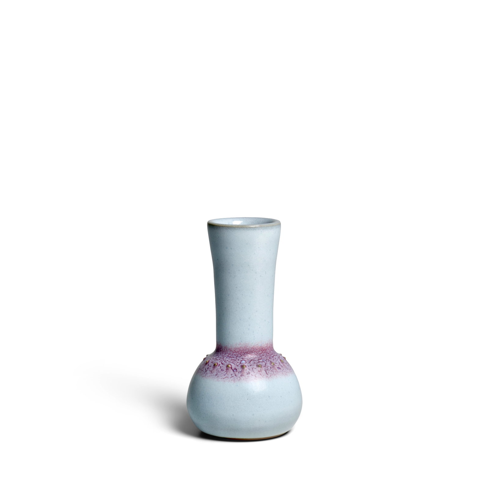 MIYASHITA ZENJI (1939-2012) A Densei-yū Shikō-han (Mottled Blue Glaze with Purple-Red ... (1 of 1)