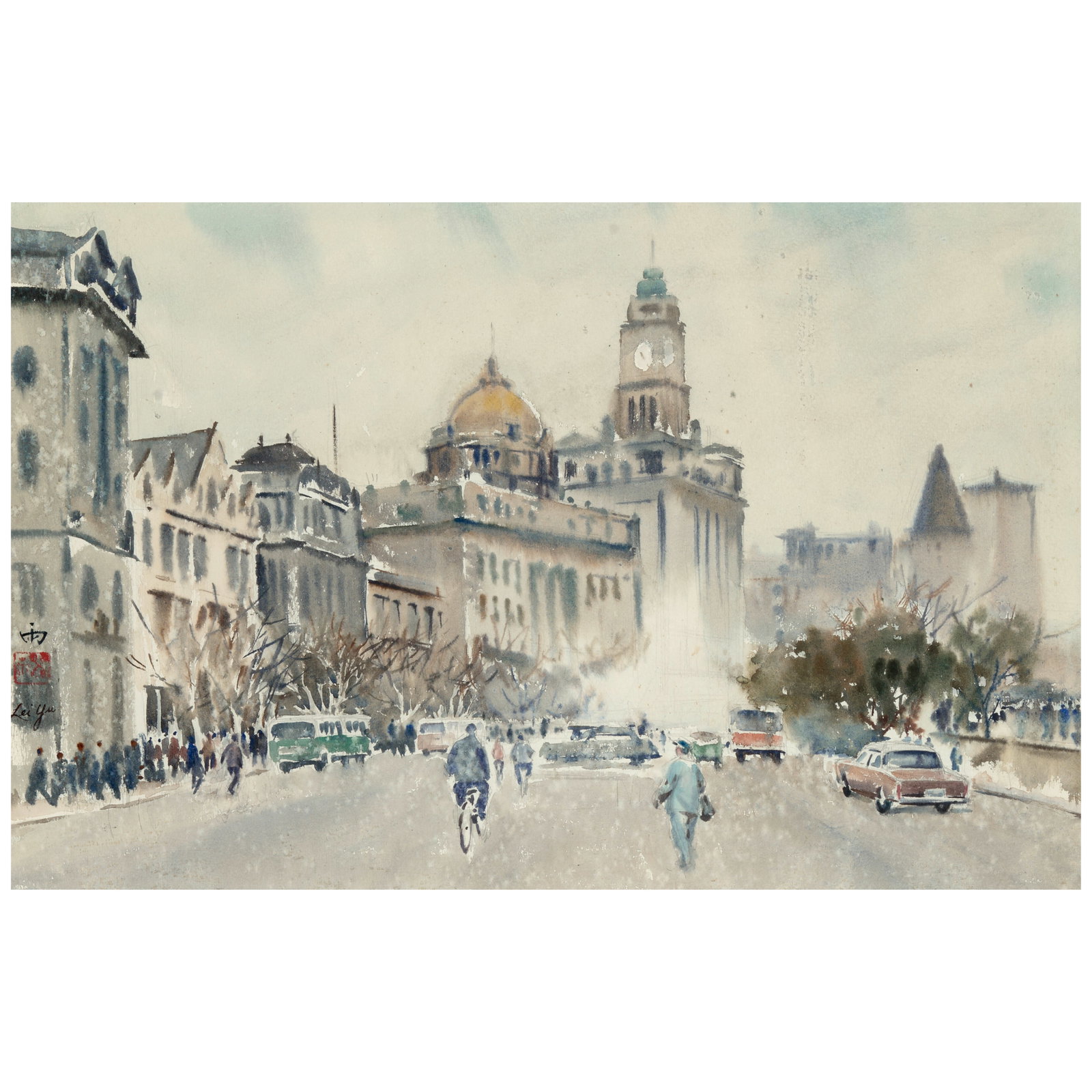 LEI YU (1921-1989) The Shanghai Bund (1 of 1)