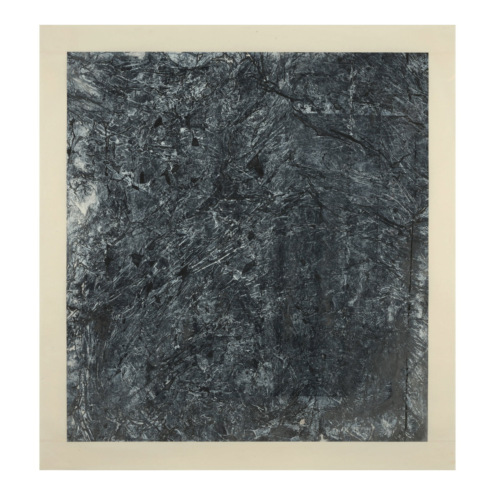 ZHENG CHONGBIN (BORN 1961) Untitled, 2011: ZHENG CHONGBIN (BORN 1961) Untitled, 2011 Ink and acrylic on paper, matted, framed and glazed, signed Chongbin. 37 3/4 x 35in (95.8 x 88.8cm) Footnotes: Provenance: Baahng and Co Gallery, New York