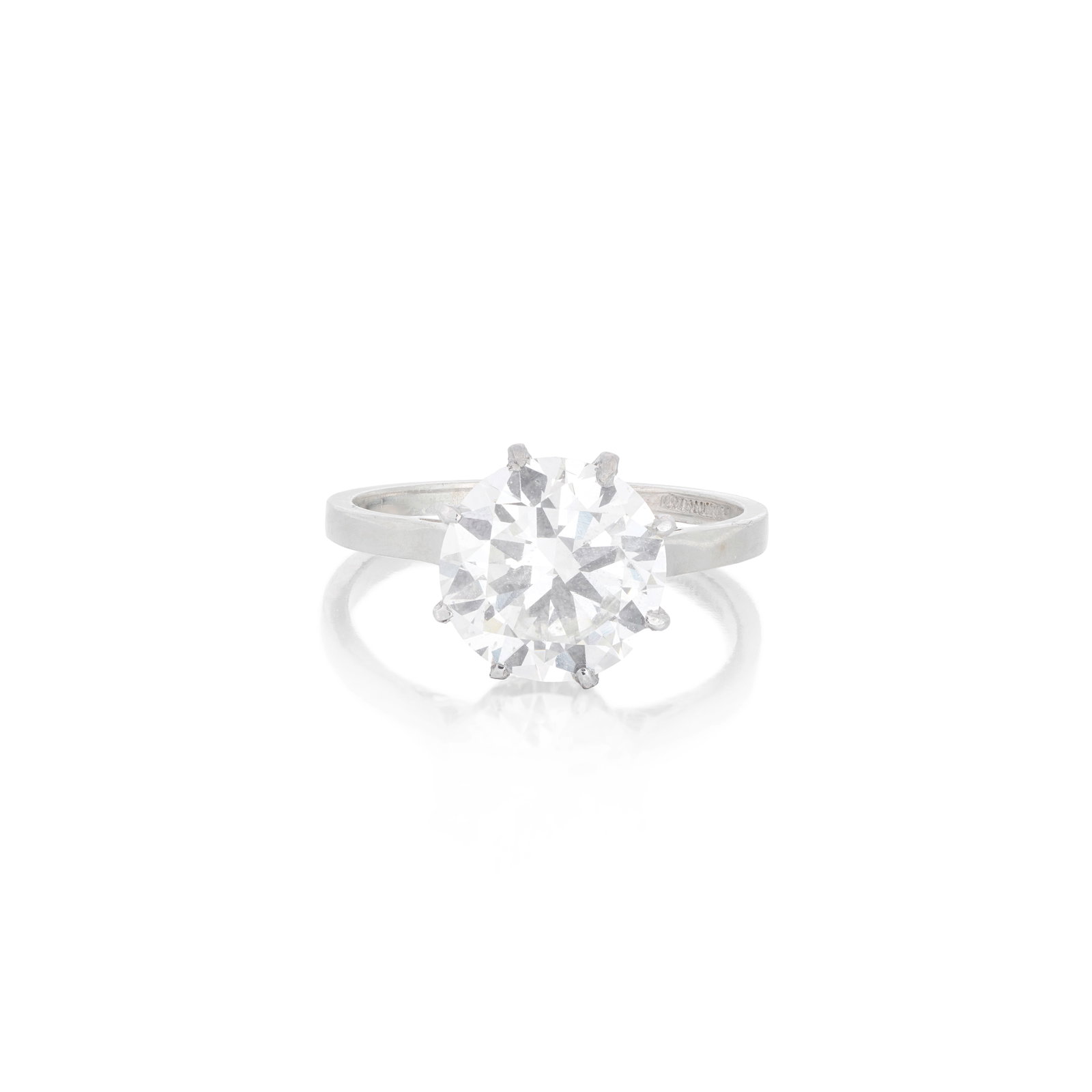 DIAMOND SINGLE-STONE RING: DIAMOND SINGLE-STONE RING The brilliant-cut diamond weighing 2.72 carats, ring size approx. N½ For further information on this lot please visit Bonhams.com