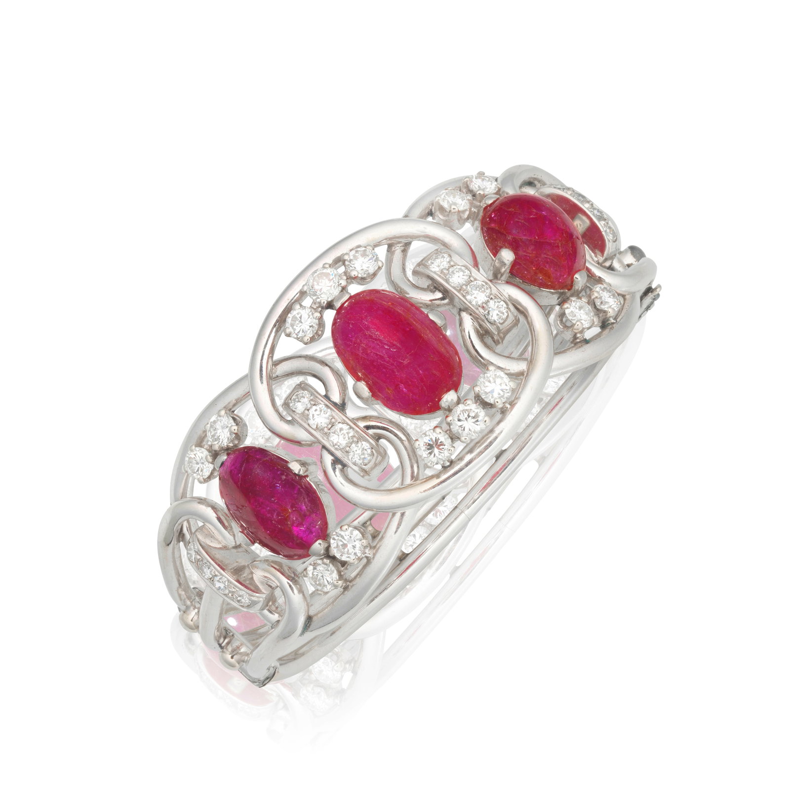 RUBY AND DIAMOND BANGLE (1 of 1)
