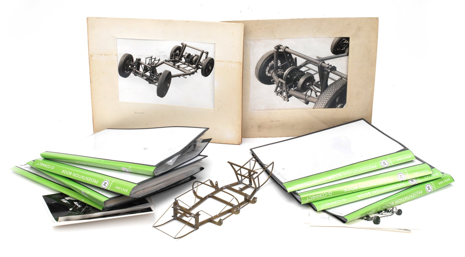 A Lister Works factory-made maquette of a prototype Lister sports racing car chassis, mid-1950s,... (1 of 1)