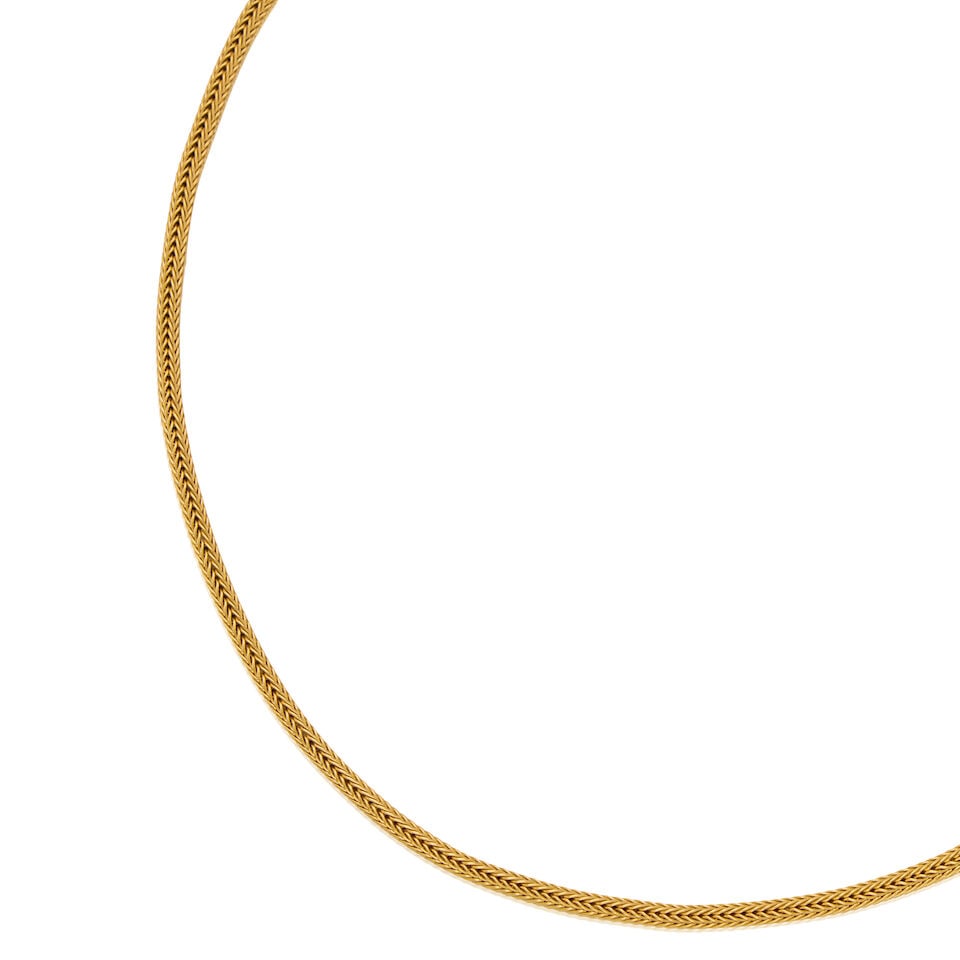 18K YELLOW GOLD NECKLACE - 3