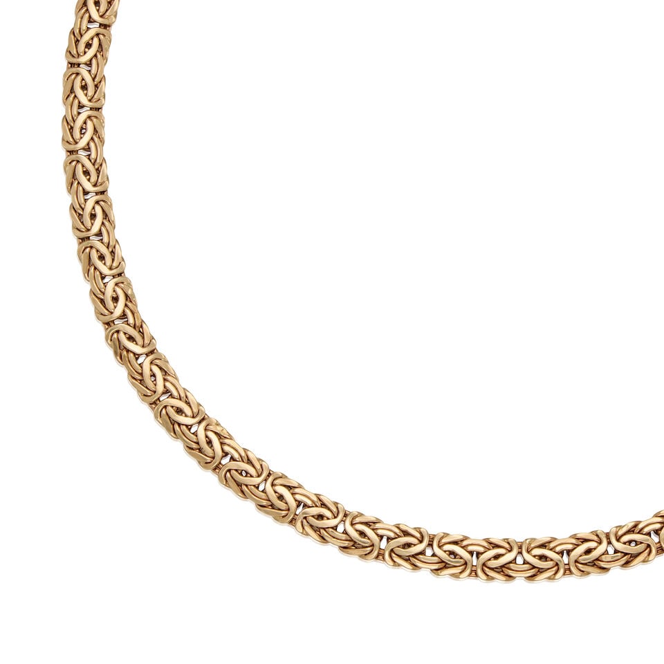 14K YELLOW GOLD LINK NECKLACE - 3