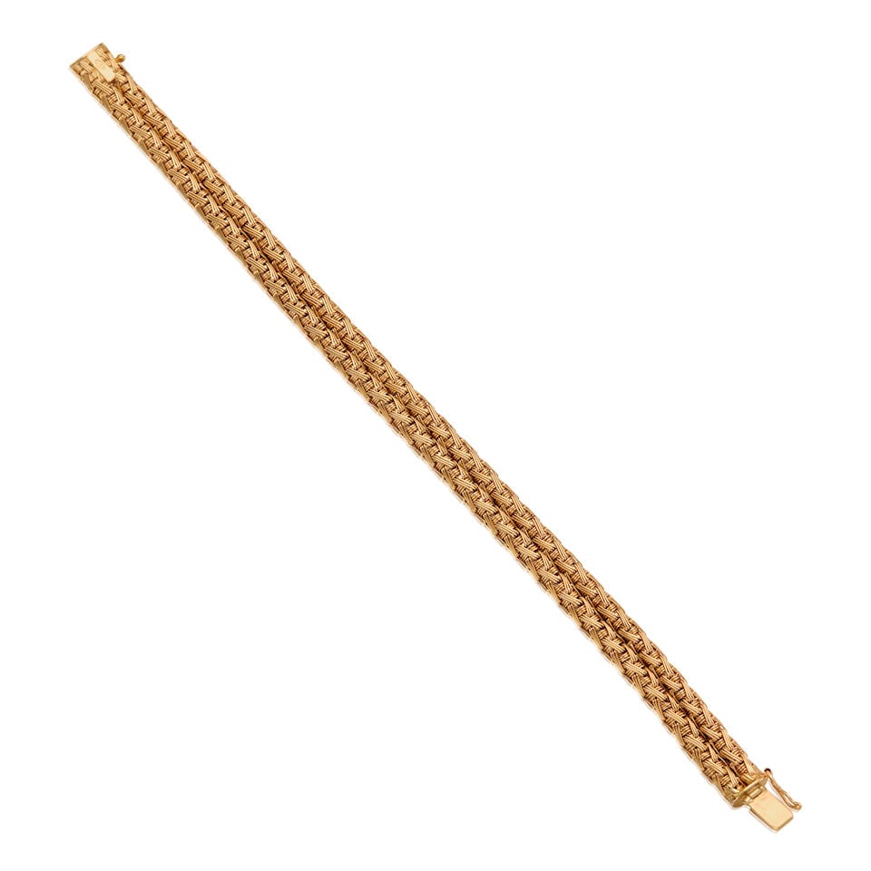 18K YELLOW GOLD BRACELET - 3