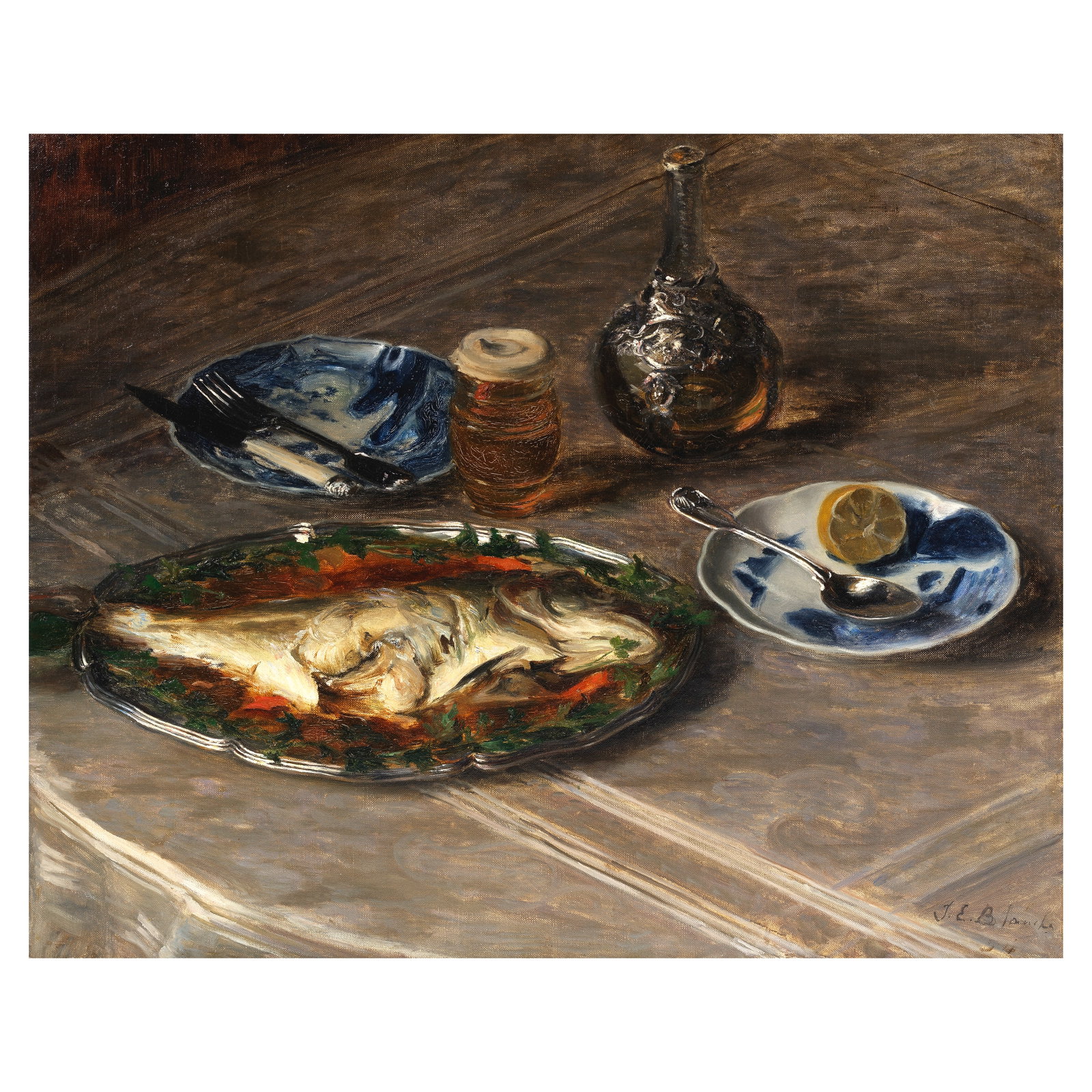 Jacques-Emile Blanche (French, 1861-1942) Bar en gelée, pot de miel (Painted in 1894.) (1 of 1)