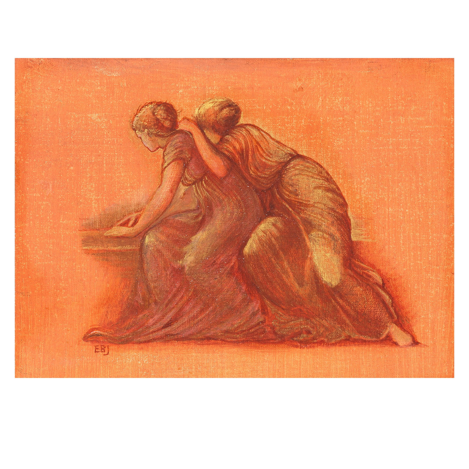 Sir Edward Coley Burne-Jones, Bt., ARA, RWS (British, 1833-1898), and studio Study of two seate... (1 of 1)