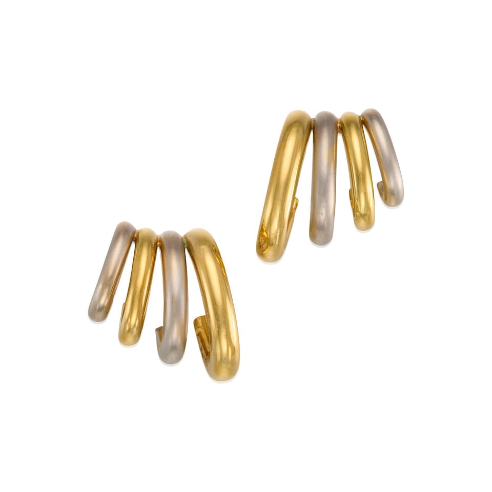 BICOLORED GOLD EARRINGS (1 of 2)